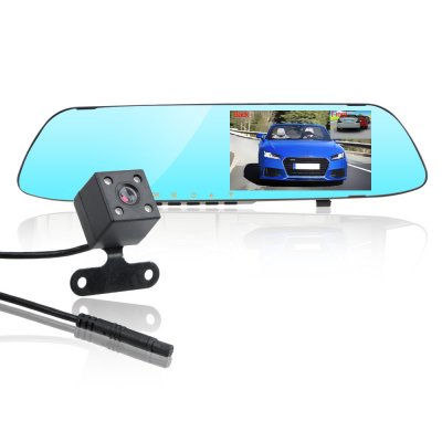 Видеорегистратор-зеркало автомобильный с экраном 11,7 см, touch-screen-2