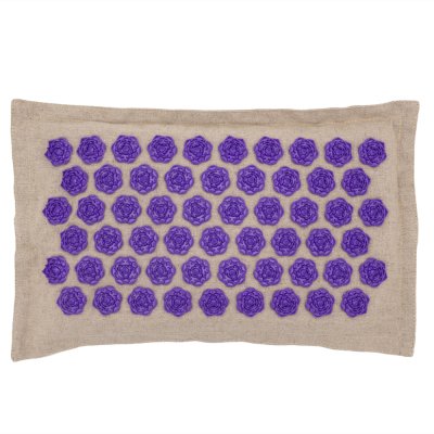 Массажная акупунктурная подушка (квадратная) EcoRelax, фиолетовый-4