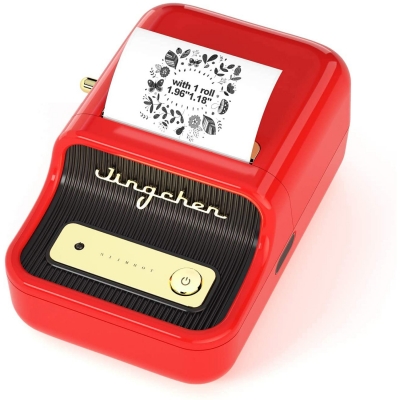 Термопринтер для этикеток NIIMBOT B21, красный-1