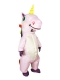 Надувной костюм Единорог, розовый